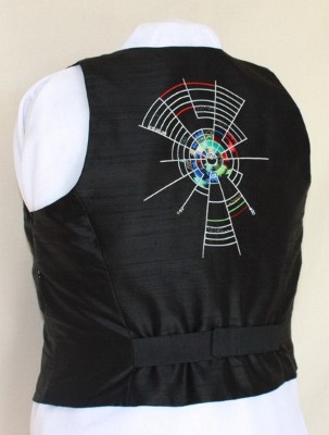 Embroidery design for waistcoat by Anne Milton
